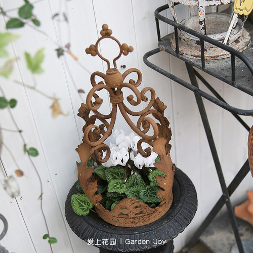 欧式复古铁艺摆件装饰花园用品