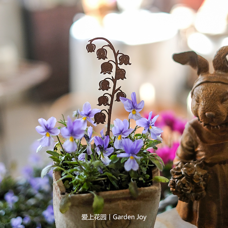 爱上花园丨铁艺锈色做旧花插