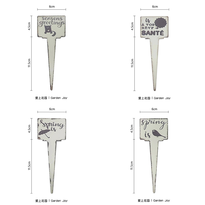 爱上花园艺杂货铁艺做旧花盆装饰小插件标签字母插牌花插随单包邮 鲜花速递/花卉仿真/绿植园艺 其它园艺用品 原图主图