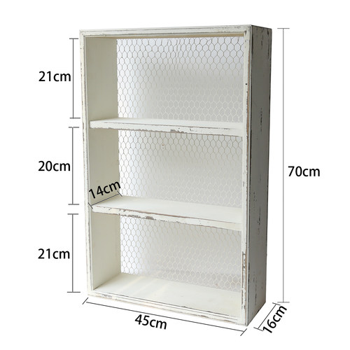 爱上花园 法式 木质铁丝多层置物架