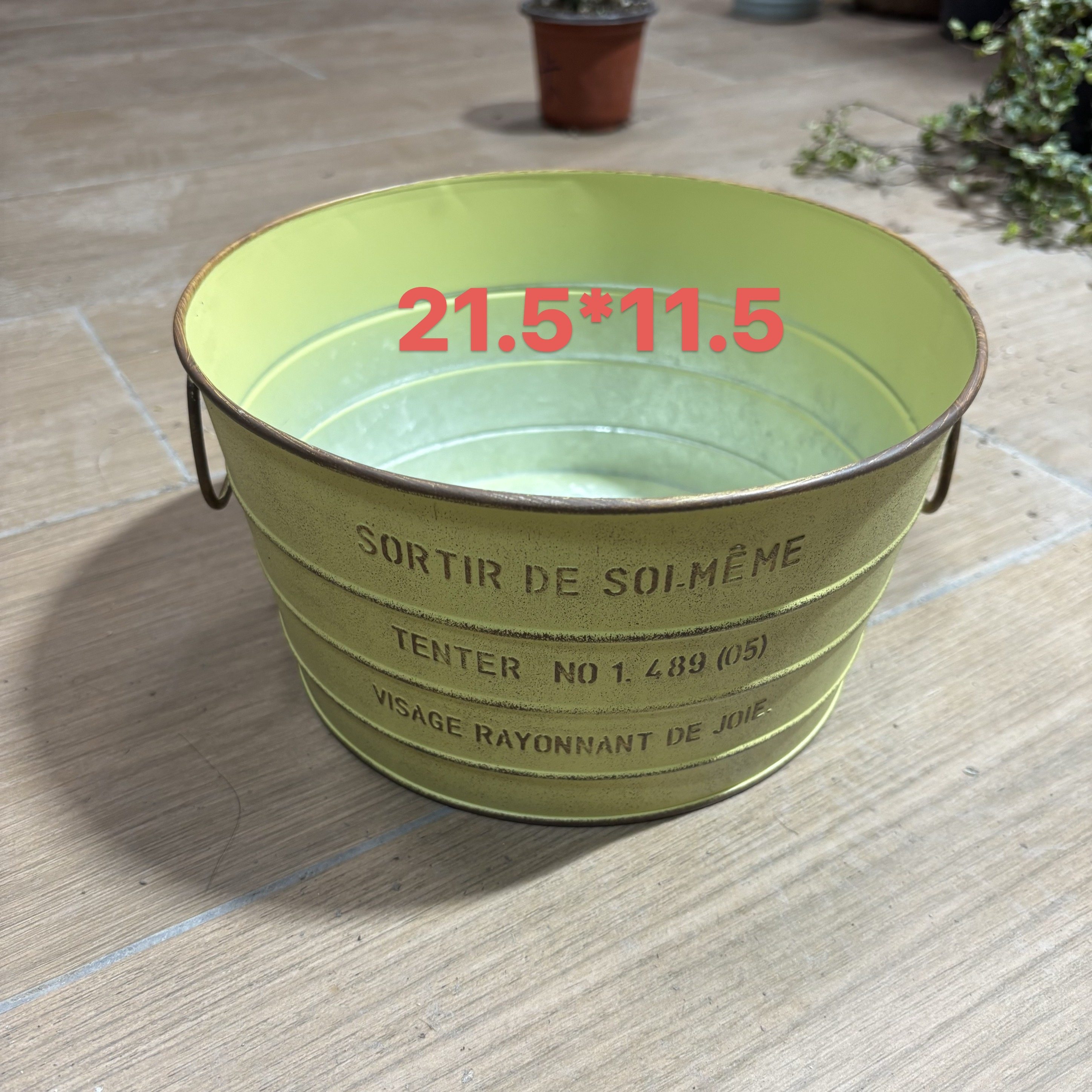 爱上花园 YM薄铁皮易变形铁艺做旧花盆花盒 三线圆环花盆489,鲜花速递/花卉仿真/绿植园艺,花盆,淘宝优惠券,粉丝福利购,淘宝优惠卷