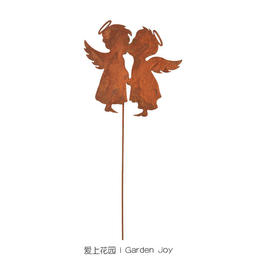 花园铁艺做旧锈色花插