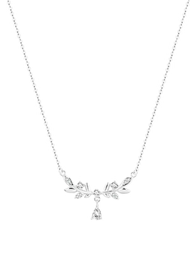 月桂女神999纯银项链高级感轻奢