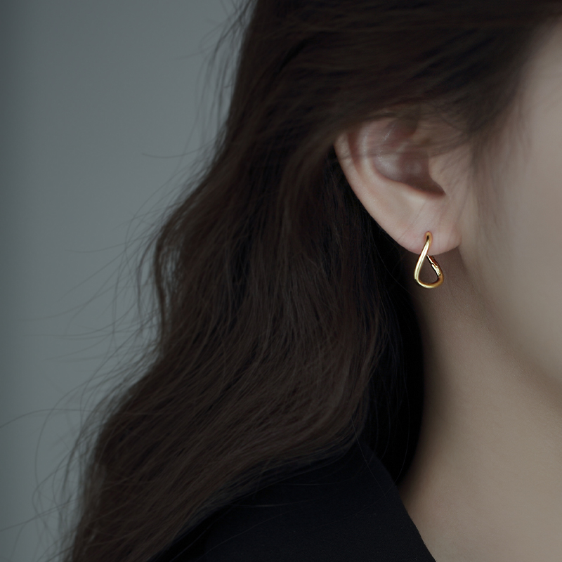 925纯银耳圈 简约气质 冷淡风ins潮