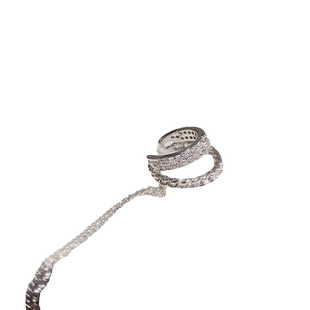 925纯银耳夹女长款流苏耳钉一体式耳骨夹轻奢高级感独特耳环耳饰