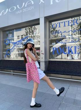 文艺小清新田园风碎花帆布包大容量休闲时尚轻便百搭单肩手提包袋