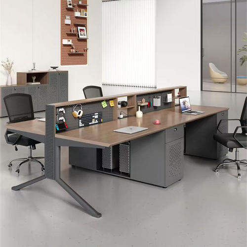 简约现代办公桌员工职位洞