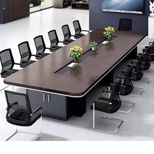 办公家具会议桌长桌简约现代大型板式 培训桌长方形长条桌办公桌椅