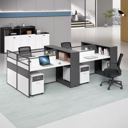 职员办公桌简约现代屏风4