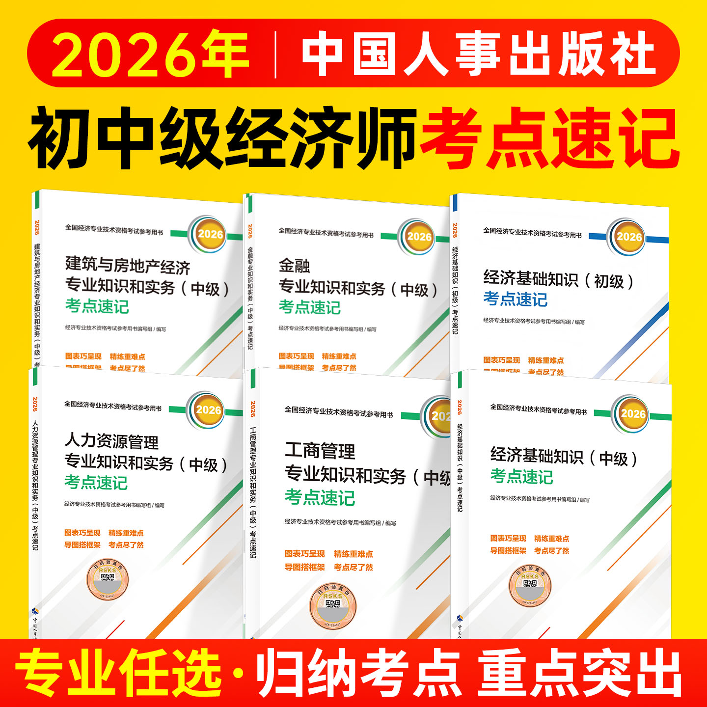 2026中级经济师考点速记中国人事出版社官方人力资源管理专业知识和实务工商管理金融建筑与房地产经济基础知识初级经济师考试题库图片