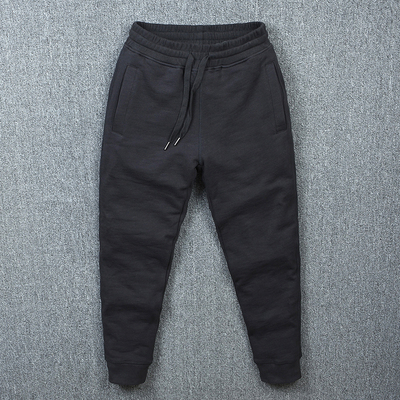 针织纯棉运动裤束脚裤卫裤