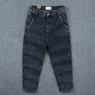 9分裤 2022年新款 宽松直筒裤 复古怀旧潮流水洗潮牌男士 潮 男牛仔裤