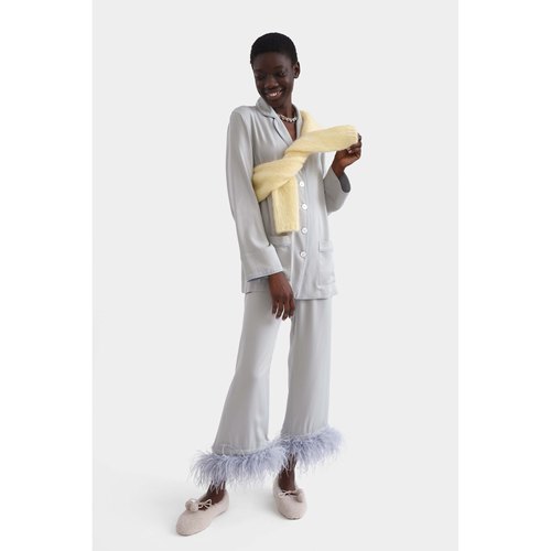 照照自制轻奢sleeper风羽毛睡衣