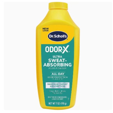 美国Dr. Scholl's Odor-x Sweat Absorbing Foot Powder, 7 O现货