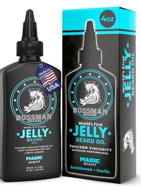 Bossman Beard Oil Jelly (4oz) - Beard Growth Softener， Mo