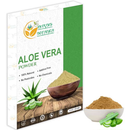 在途Herbs Botanica Aloe Vera Powder Organic for Hair Growth,