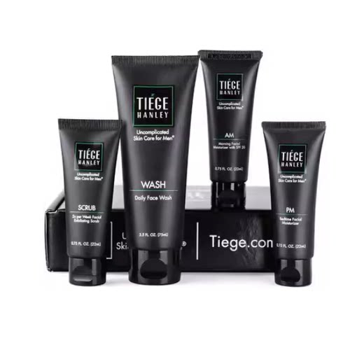 美国代购Tiege Hanley Men's Skin Care System Level 1、2、3