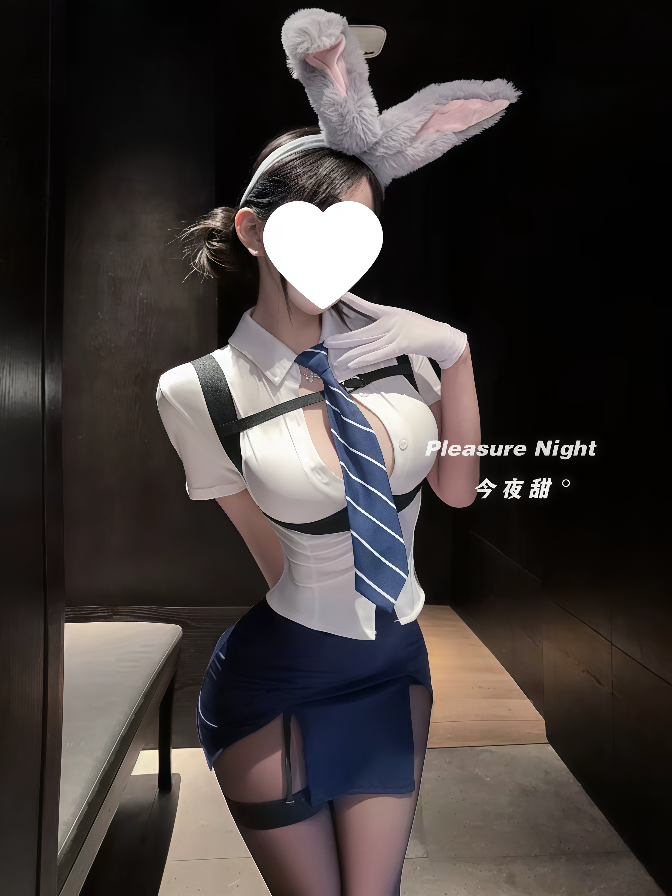 私房教官*性感纯欲风兔女郎秘书制服情调趣味qqny内衣女辣妹套装