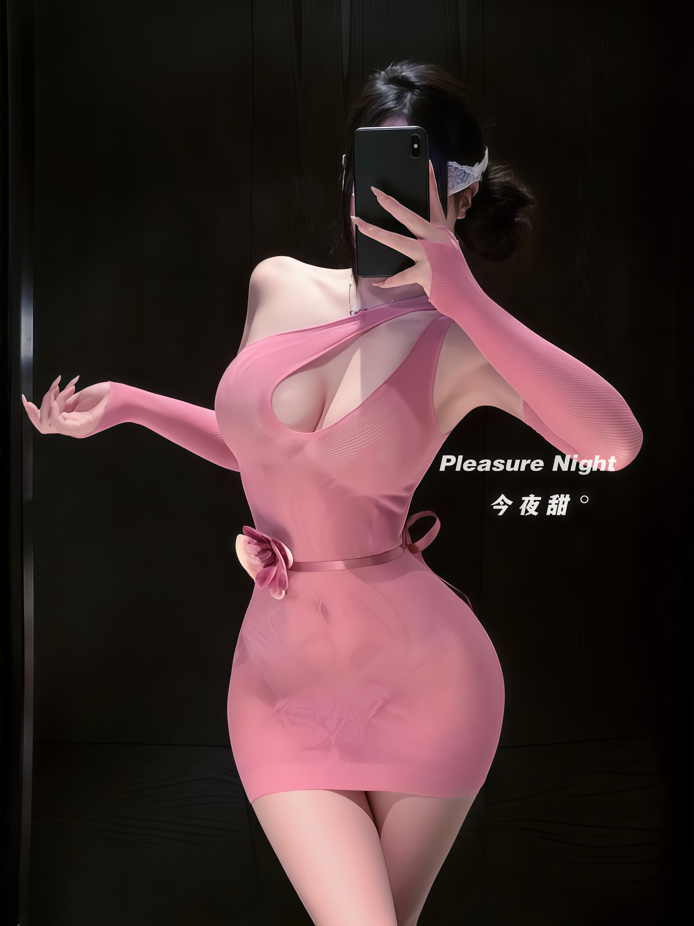 雾粉迷蝶*情调趣味制服性感可撕镂空紧身内衣qqny兰花渔网连衣裙