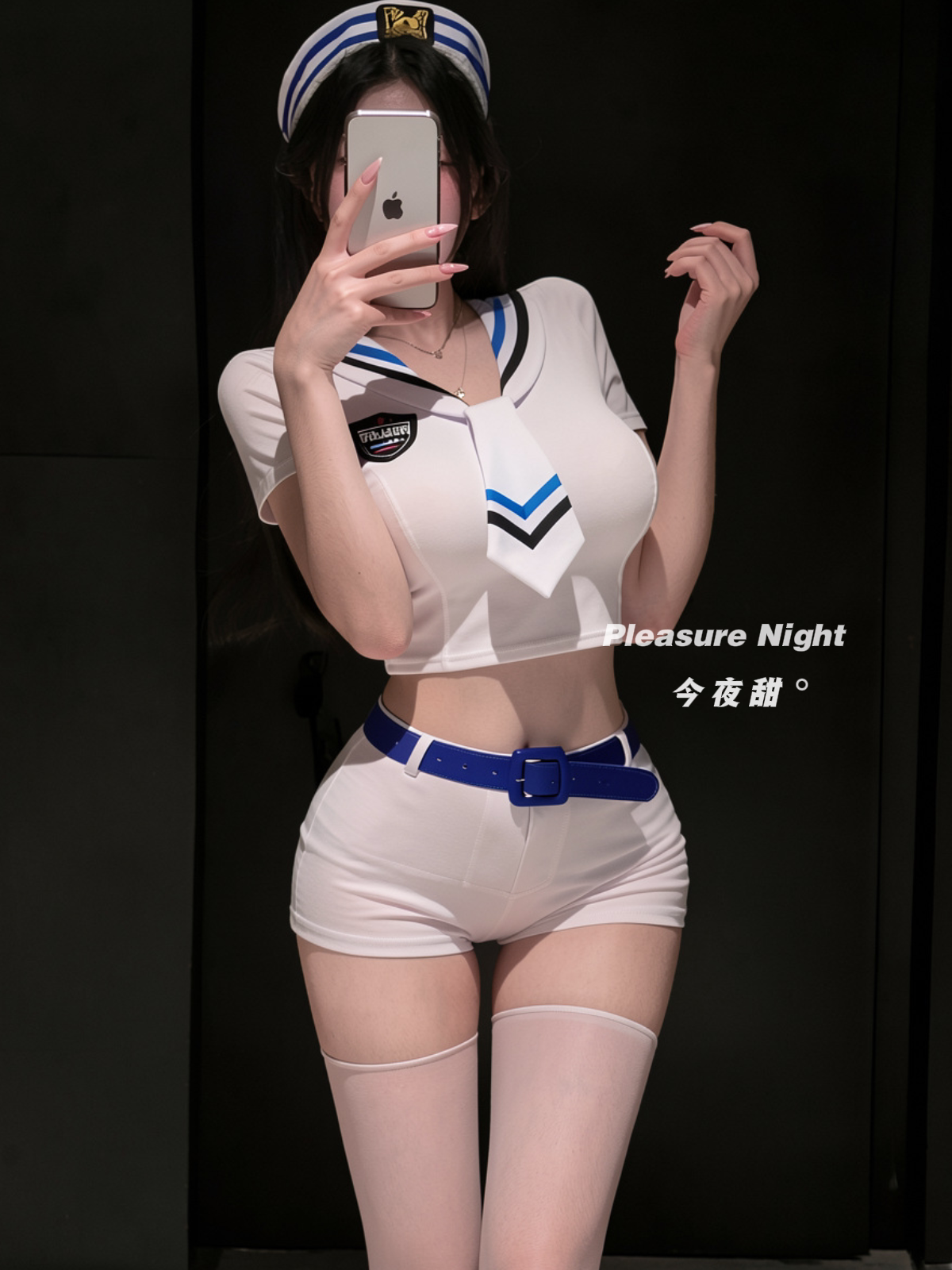 热辣女团*性感辣妹学院风制服套装纯欲主播打歌海军风水手服qqny