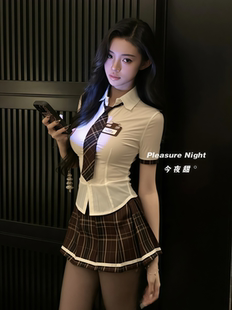 夜校助教*性感情趣jk超短百褶裙制服学院风日系纯欲内衣诱惑套装