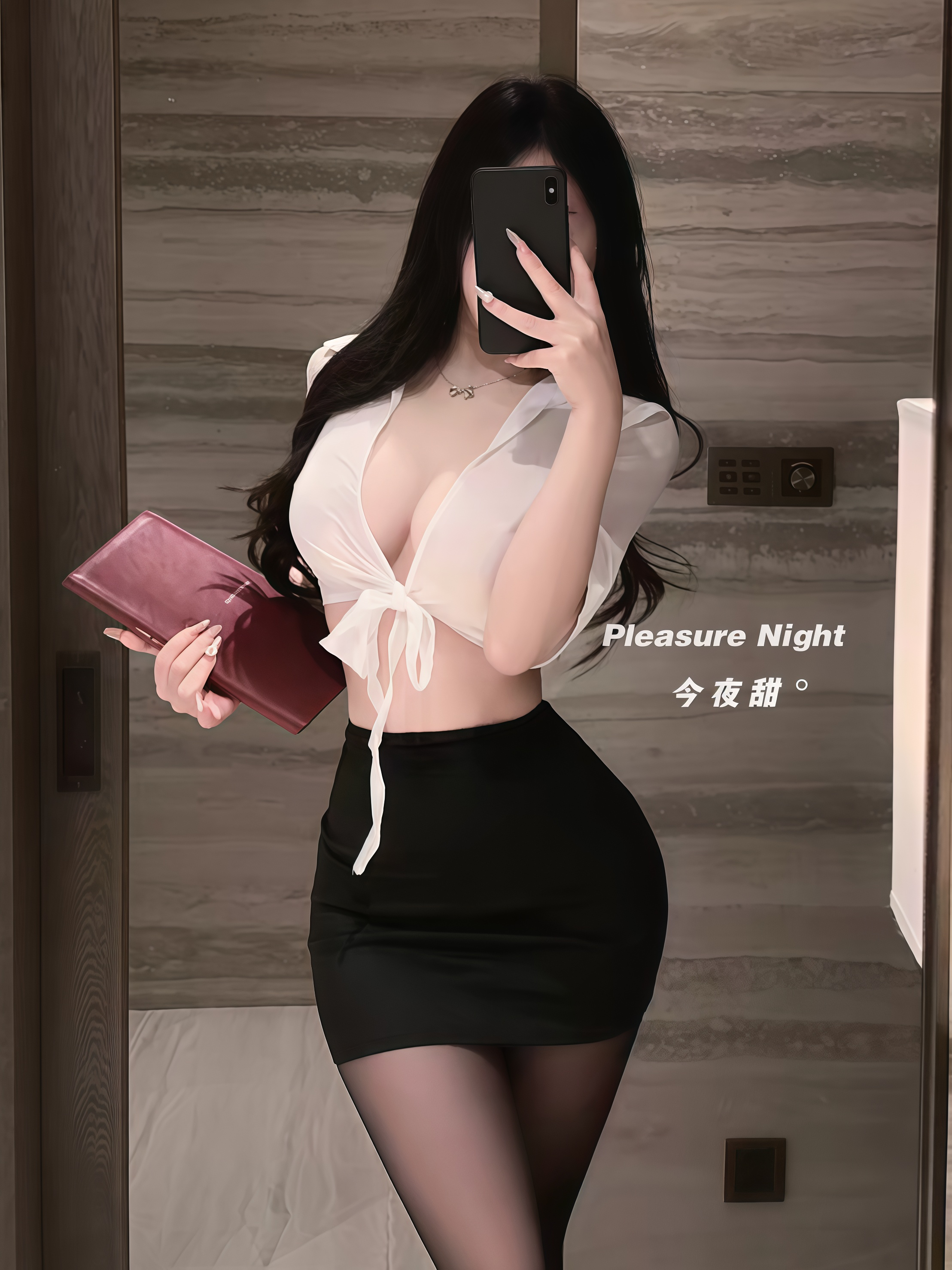 夜店秘书*大码性感秘书职业制服包臀裙纯欲风套装免脱诱惑睡衣女
