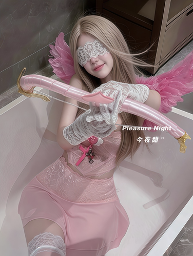 爱神丘比特*万圣节粉色小天使cos服羽毛翅膀氛围穿搭拍照道具套装