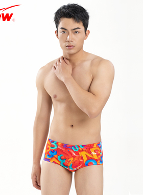 FEW飘新品男士游泳裤小平角专业竞速泳裤时尚性感舒适柔软M3142