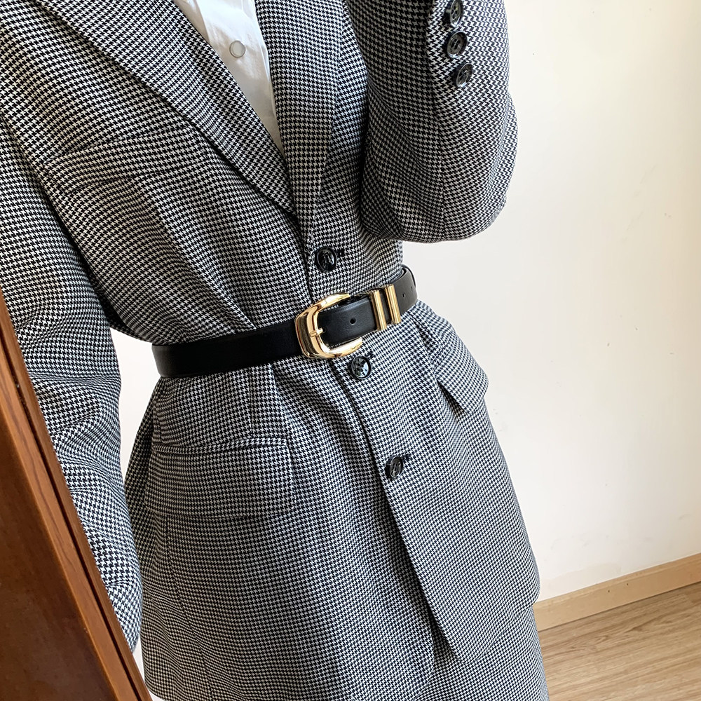 复古金属大金扣真皮腰带秋冬质感黑色宽皮带裤袋百搭配大衣裤子女,服饰配件/皮带/帽子/围巾,腰带/皮带/腰链,淘宝优惠券,粉丝福利购,淘宝优惠卷