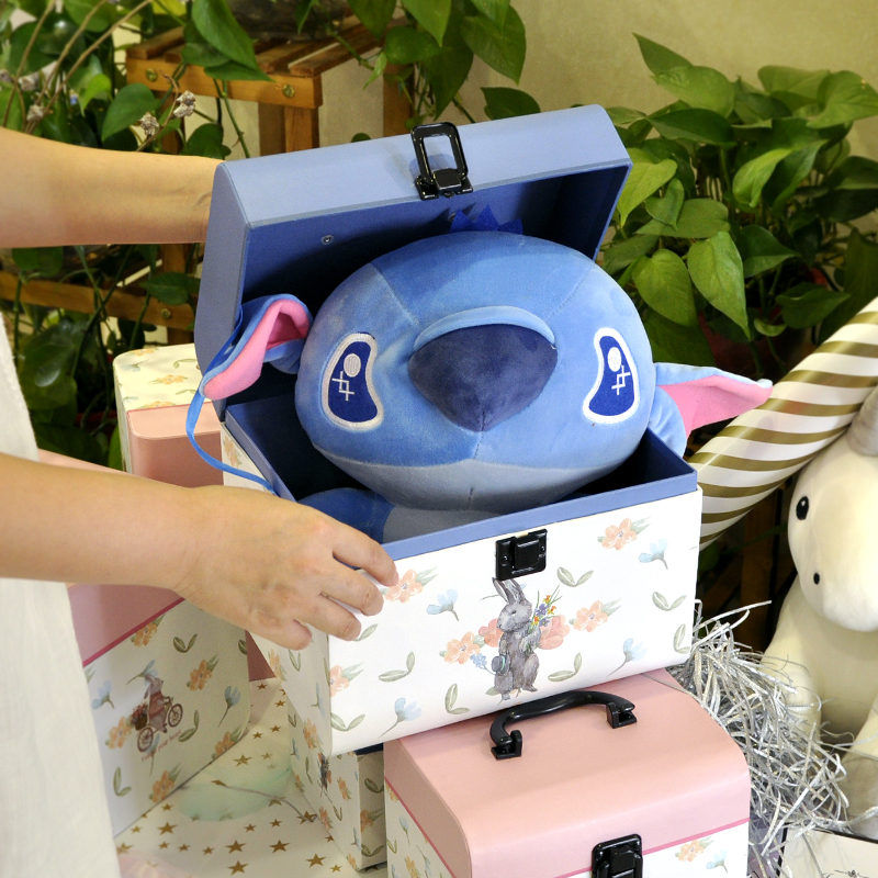 创意礼品盒长方形提箱大礼物鲜花手工包装圣诞情人母亲节生日礼盒