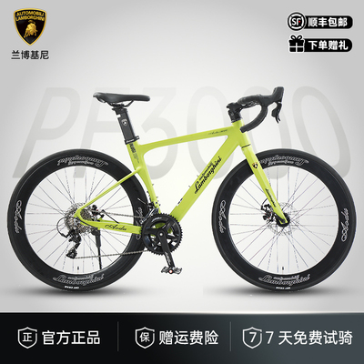 意大利蓝宝坚尼入门公路自行车公路型式砾石筒轴男士女破风PF3000