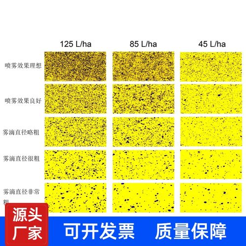 水敏纸雾滴测试卡无人机雾滴沉积检测分布植保压力离心雾滴测试纸