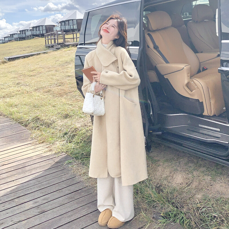 上新    双面呢大衣2C115-2356-P265-K398