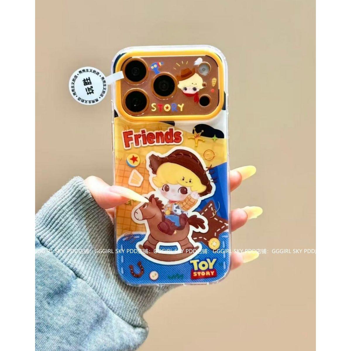 日韩木马胡迪男孩适用iPhone15苹果16壳17promax新款13全包14