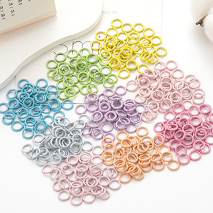 拼豆钥匙扣圆圈环圈开口环diy配件彩色烤漆闭口环挂扣挂链材料包