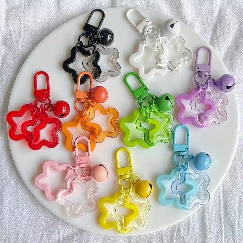 拼豆钥匙扣专用拼豆豆挂扣星星diy配件挂链挂件五角星环圈材料包