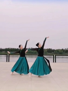 花与影新舞唱首情歌给草原蒙古舞蹈服少数民族艺考演出练习裙套装