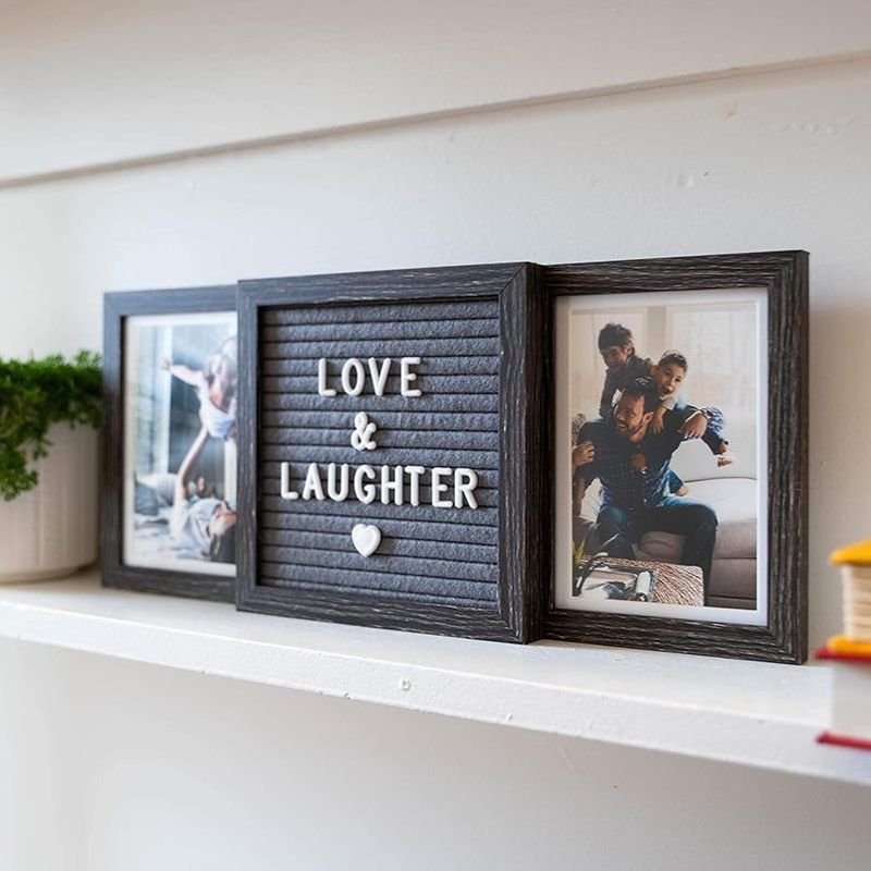 热销爆款毛毡板塑料字母板相框手工DIY手工留言纪念毛毡相框