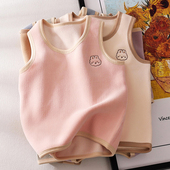 女童马甲校服神器秋冬内穿儿童加厚奥粒绒背心磨毛一体绒保暖坎肩