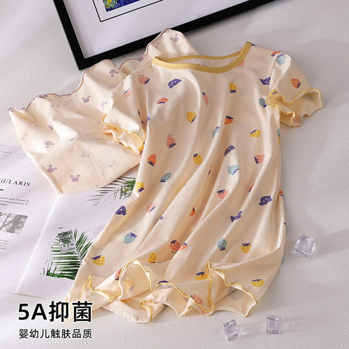 女童睡裙纯棉睡衣A类抗菌家居服