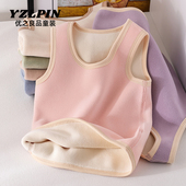 儿童马甲秋冬2025新款 女童背心宝宝加厚奥粒绒坎肩双面一体绒童装