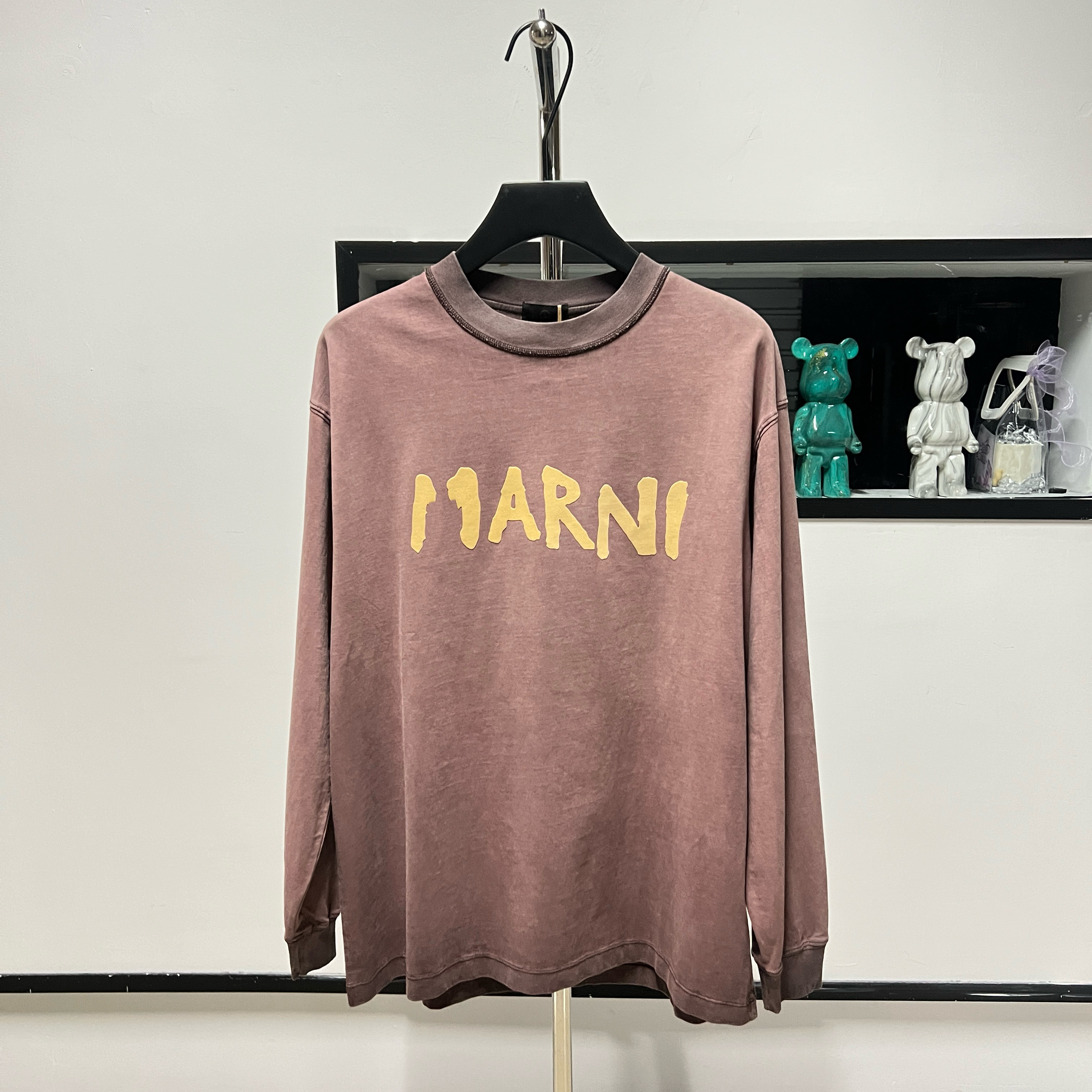 水洗秋冬新款潮牌简约宽松纯棉潮男长袖T恤圆领打底衫上衣潮卫衣