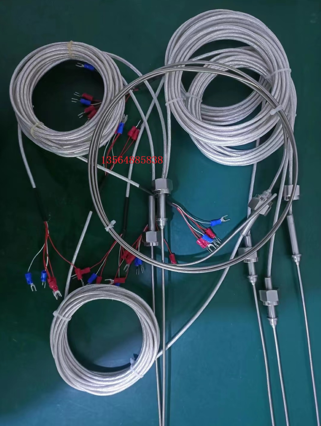 K型铠装热电偶WRNK-391卡套内螺纹热电偶卡套内口型双阻漏卡套式