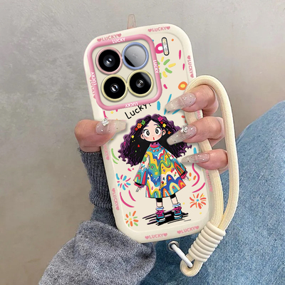 适用小米15手机壳MI新款15SPro涂鸦女孩MIUI镜头全包Xiaomi防摔15Pro泡芙软硅胶气囊加厚小米15Ultra保护套