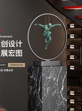 意式艺术人物落地摆件