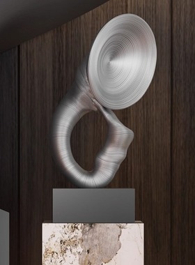 高档雕塑萨克斯摆件现代创意艺术品酒店音乐会所样板房落地装饰品