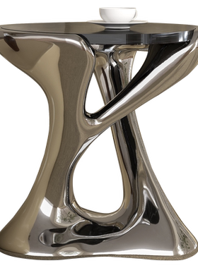 大理石边几冠军异性角几现代轻奢