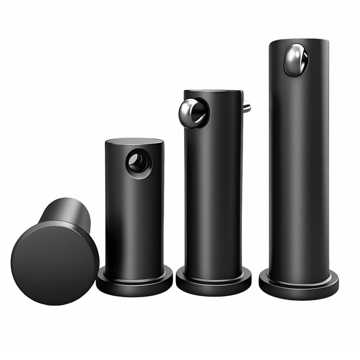 铁黑色带孔销轴GB882平头带孔销钉插销定位销M5M6M8M10M12-M30