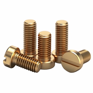 GB65黄铜一字圆柱螺丝螺钉开槽圆柱螺丝螺栓M2M2.5M3M4M5M6M8M10