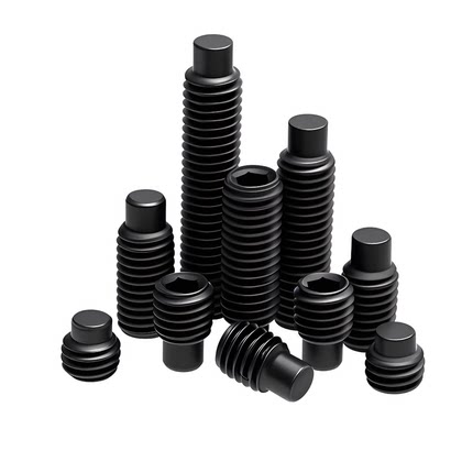 DIN915内六角紧定12.9级凸端紧定螺丝顶丝无头螺丝机米螺钉M3-M16